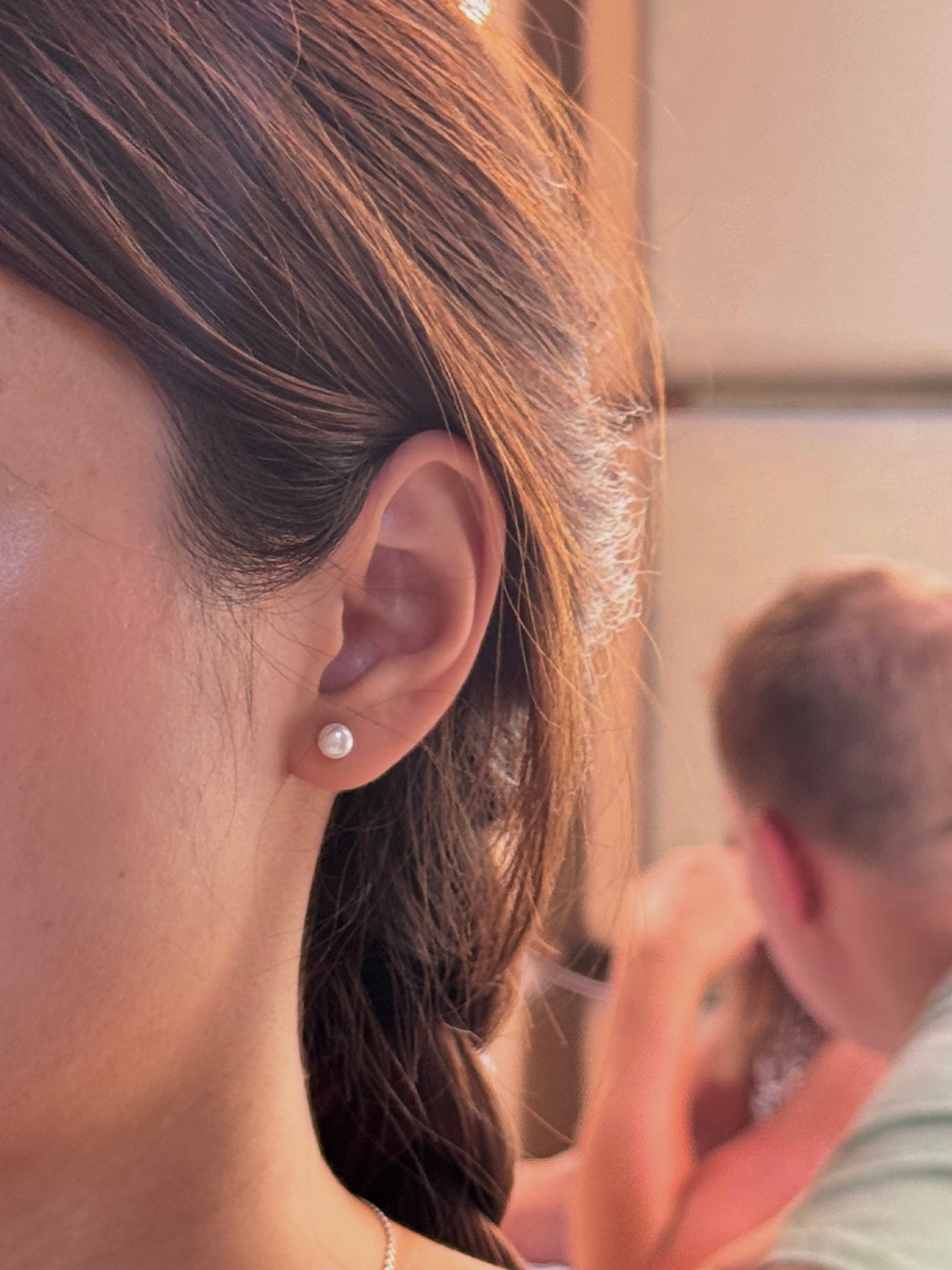 Orecchini con Perla d'Acqua Dolce