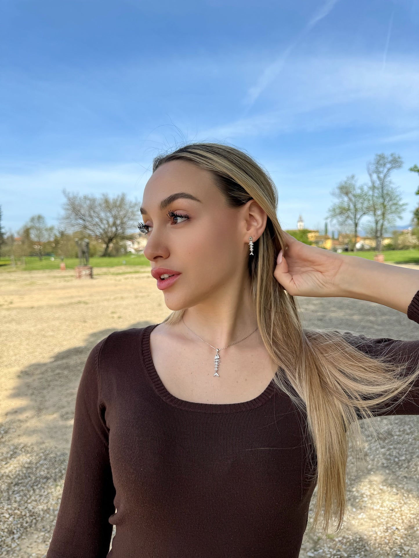 Collana Argento Lisca di Pesce