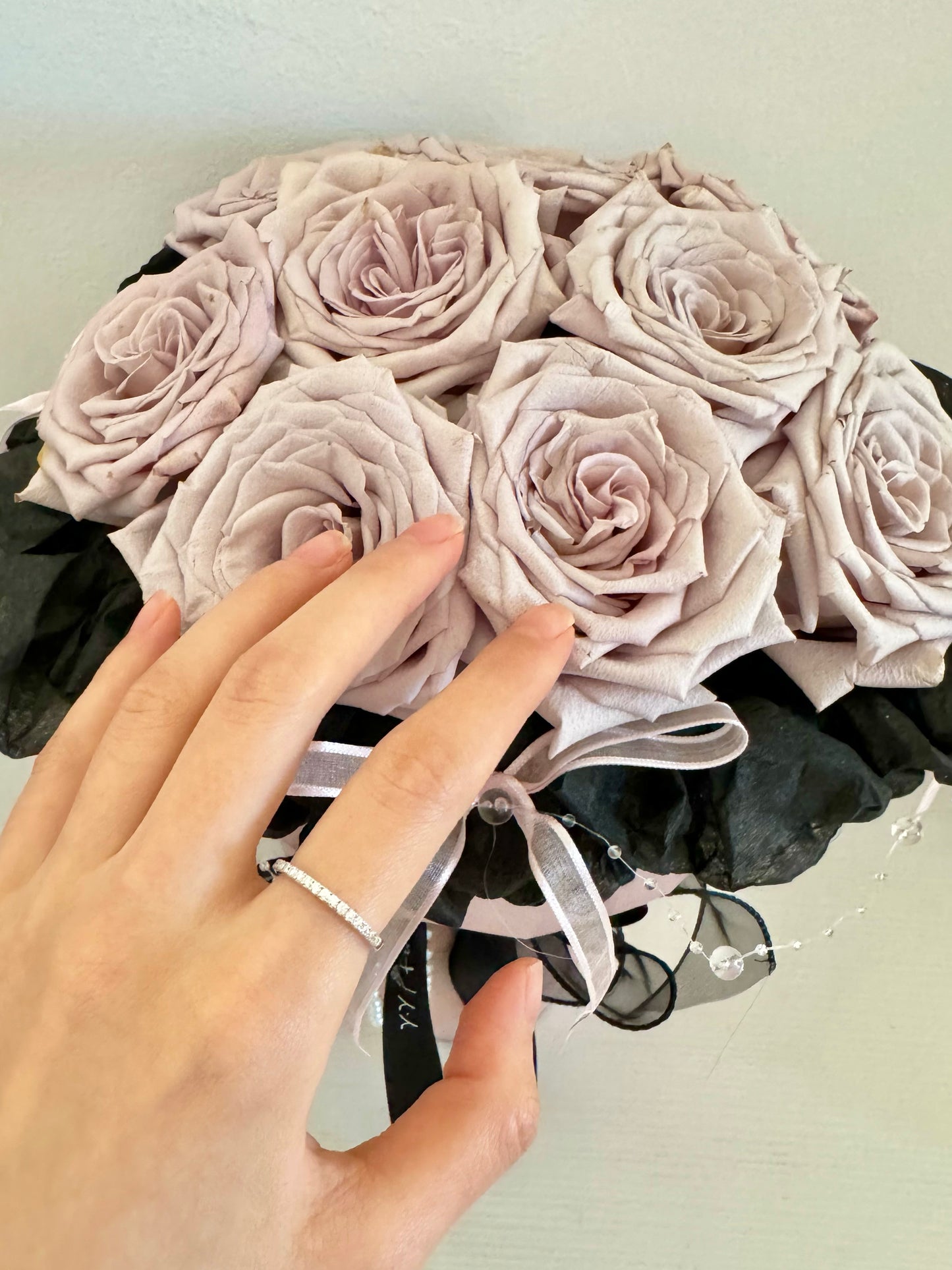 Semi-Eternity Silver Ring