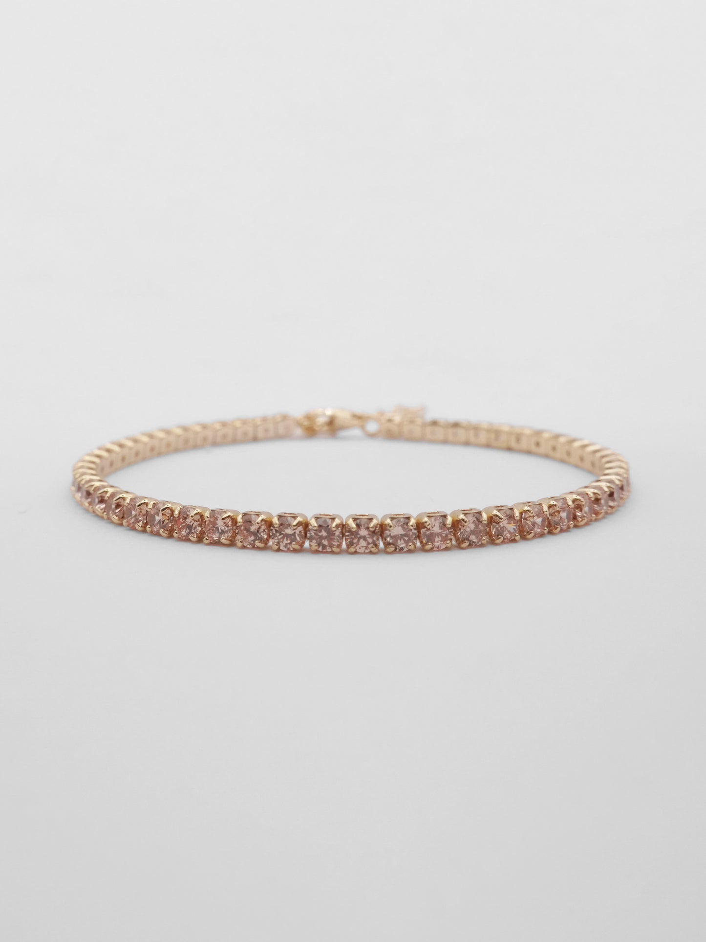 3mm Silver Tennis Bracelet with Zircons