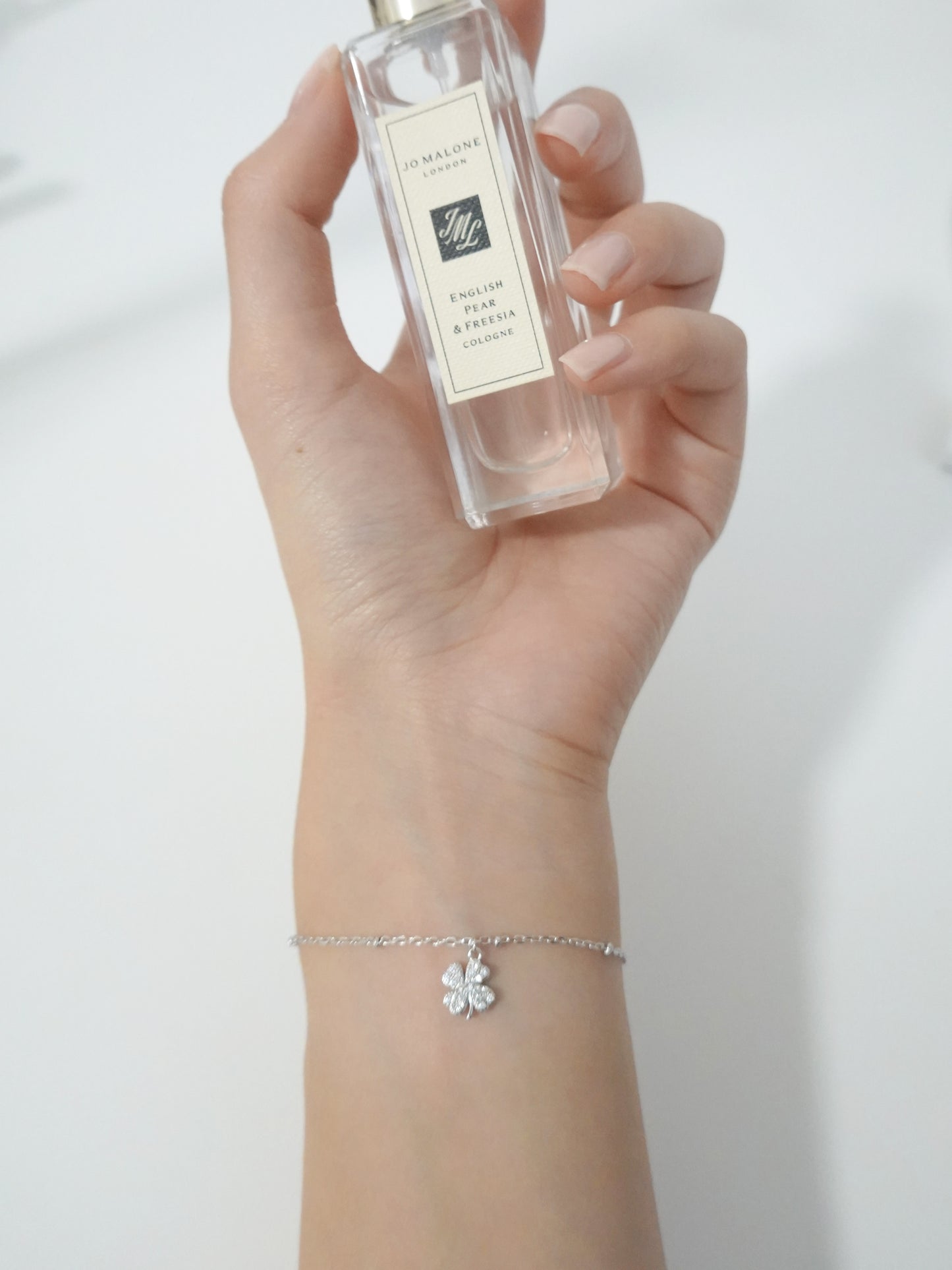 Four Leaf Clover Silver Bracelet