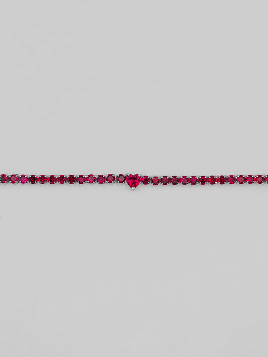 Tennis Bracelet Heart Center