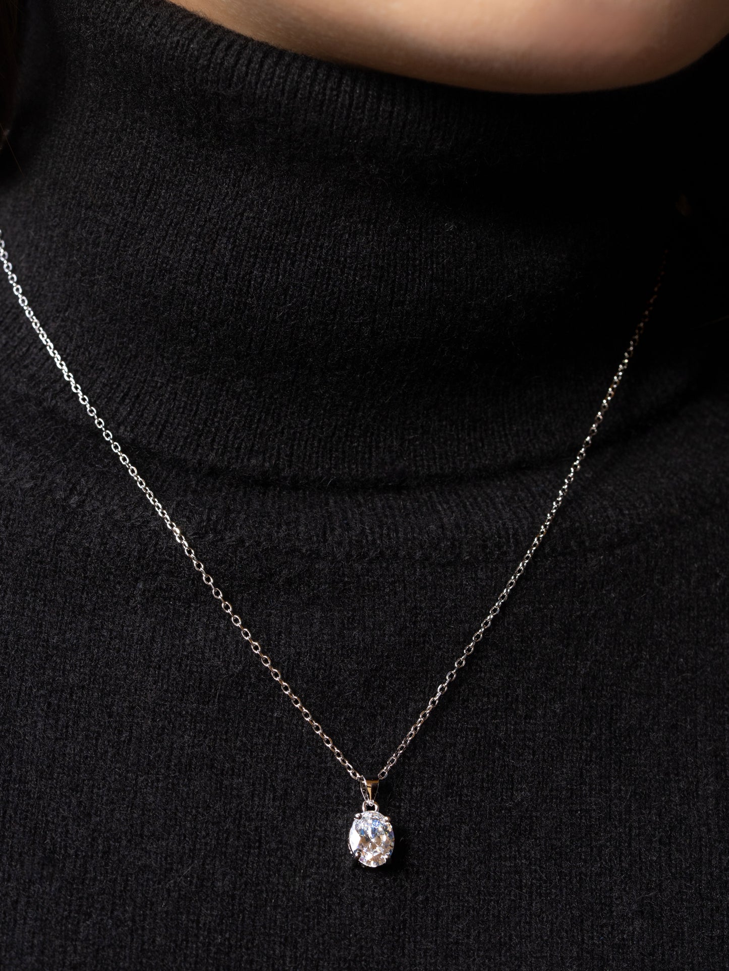 Collana Argento Ovale