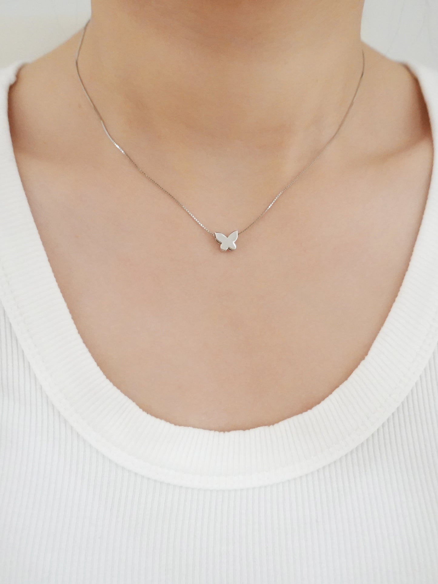 Butterfly Silver Necklace