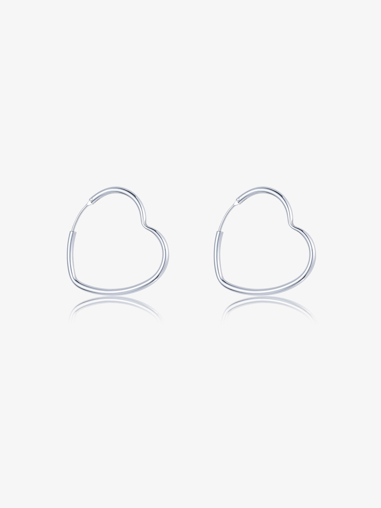 Heart Hoop Earrings