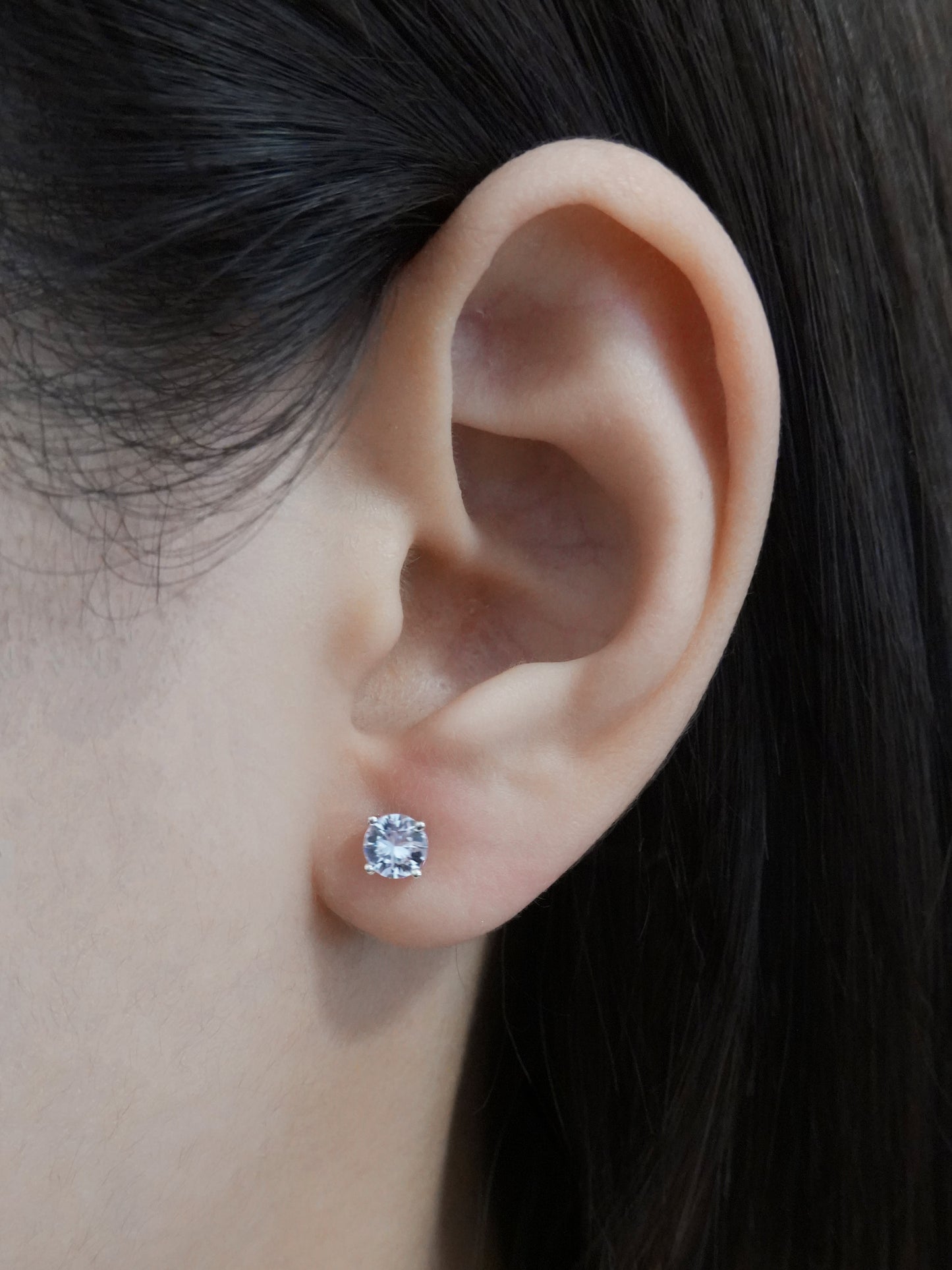 Orecchini Punto Luce 5mm - Denim