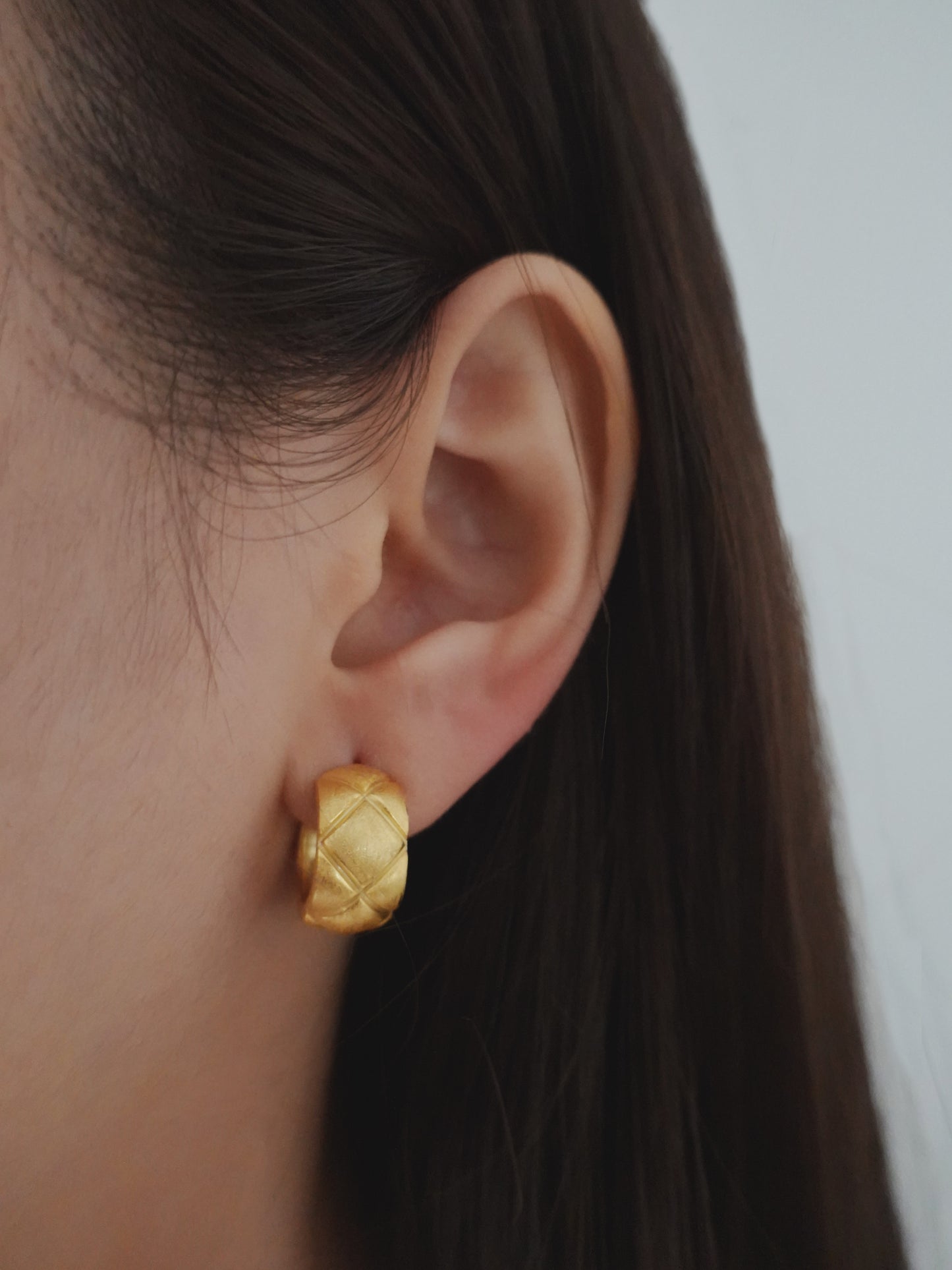 18K Gold Plated Vintage Twisted Hoop Earrings