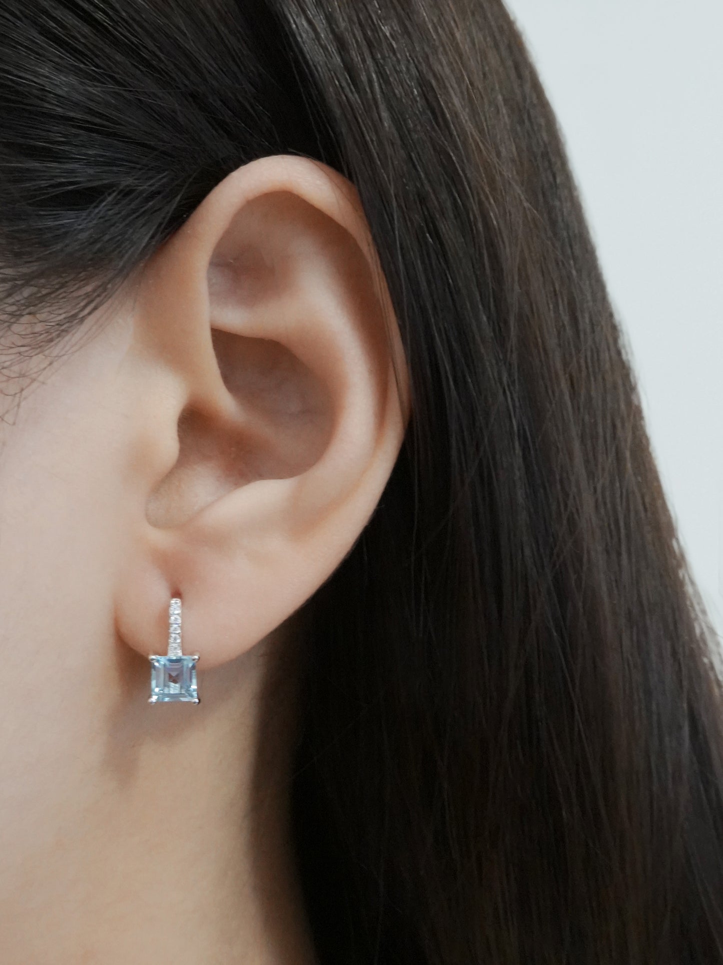 Topaz Silver Earrings