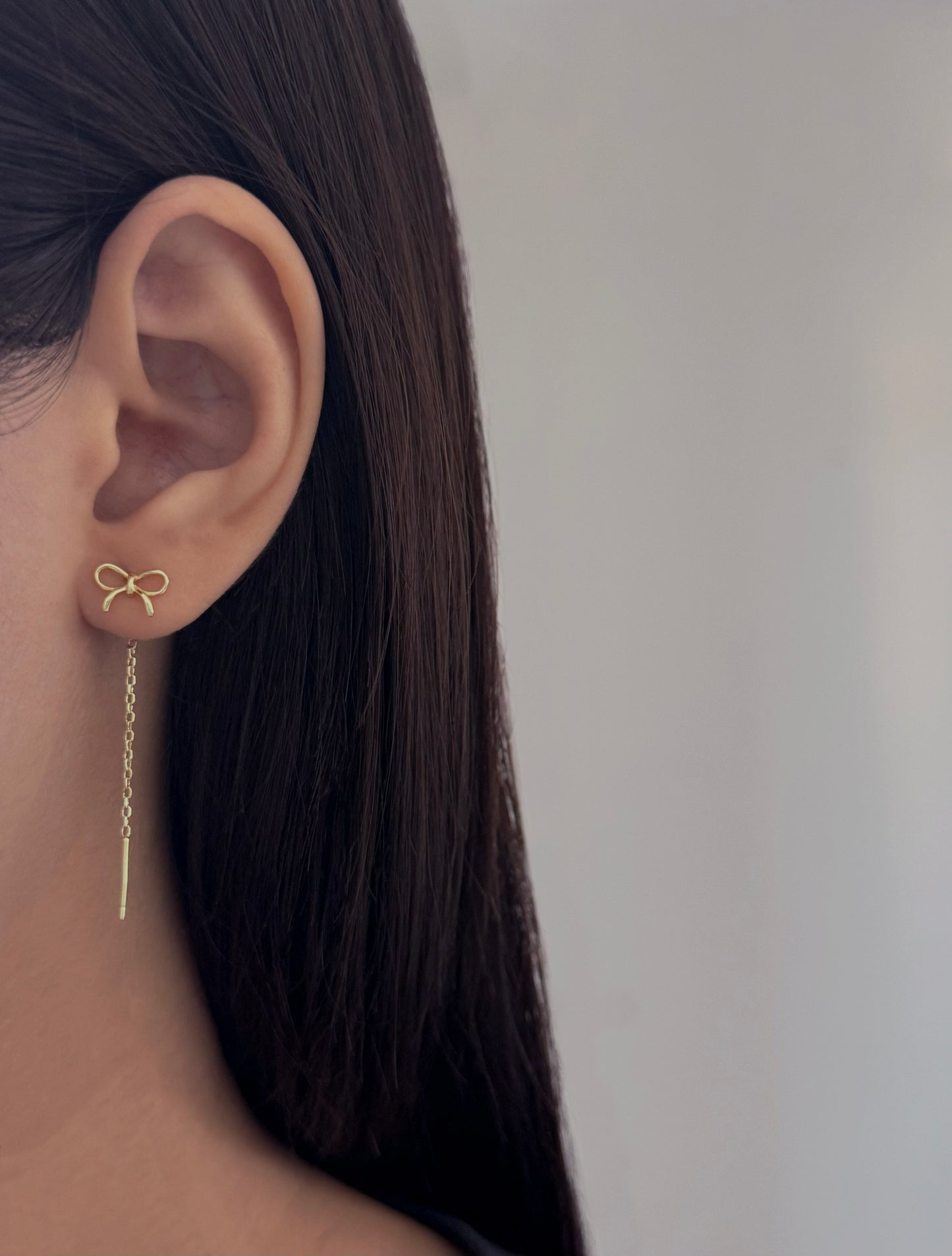 Orecchino Saliscendi Fiocco