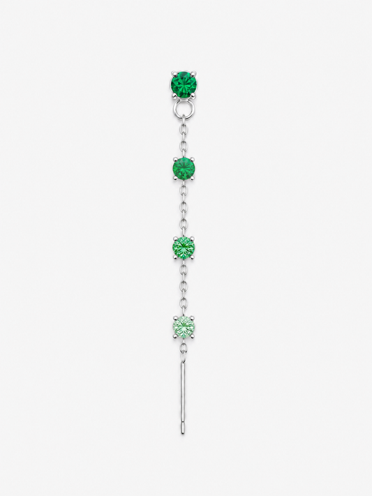 Silver Waterfall Drop Earring