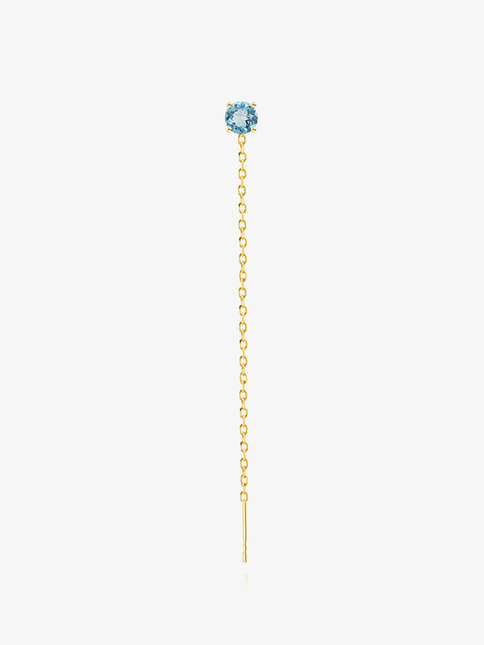 Bling Chain Earring Silver Gold-plated