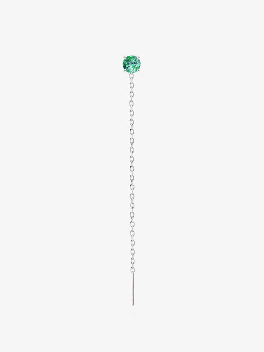 Orecchino Saliscendi Argento Punto Luce 4mm