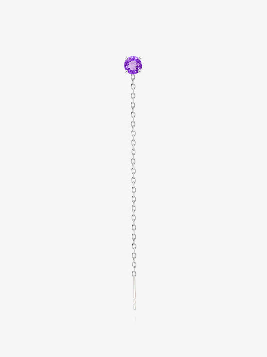 Orecchino Saliscendi Argento Punto Luce 4mm