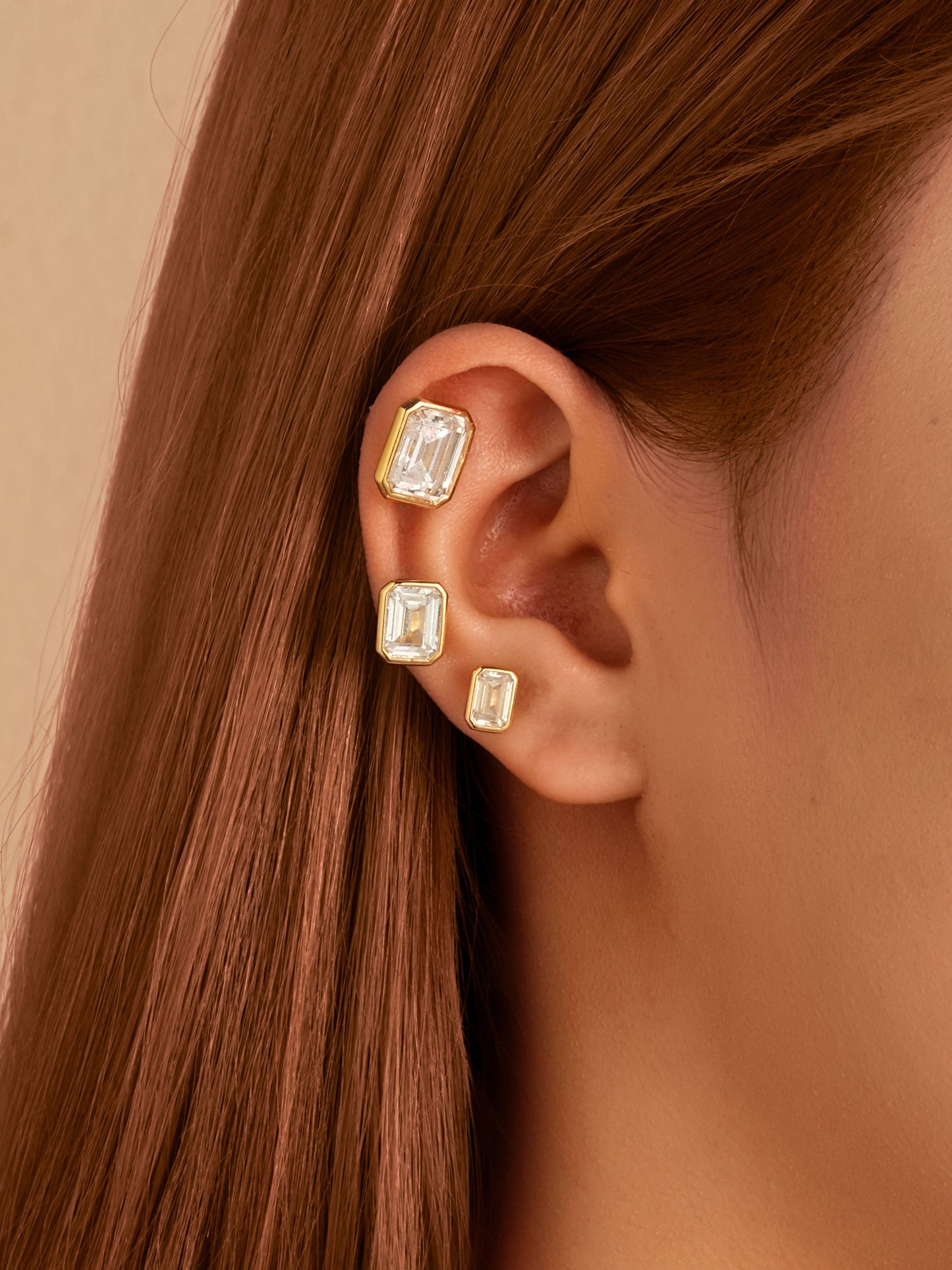 Orecchini Bezel Emerald