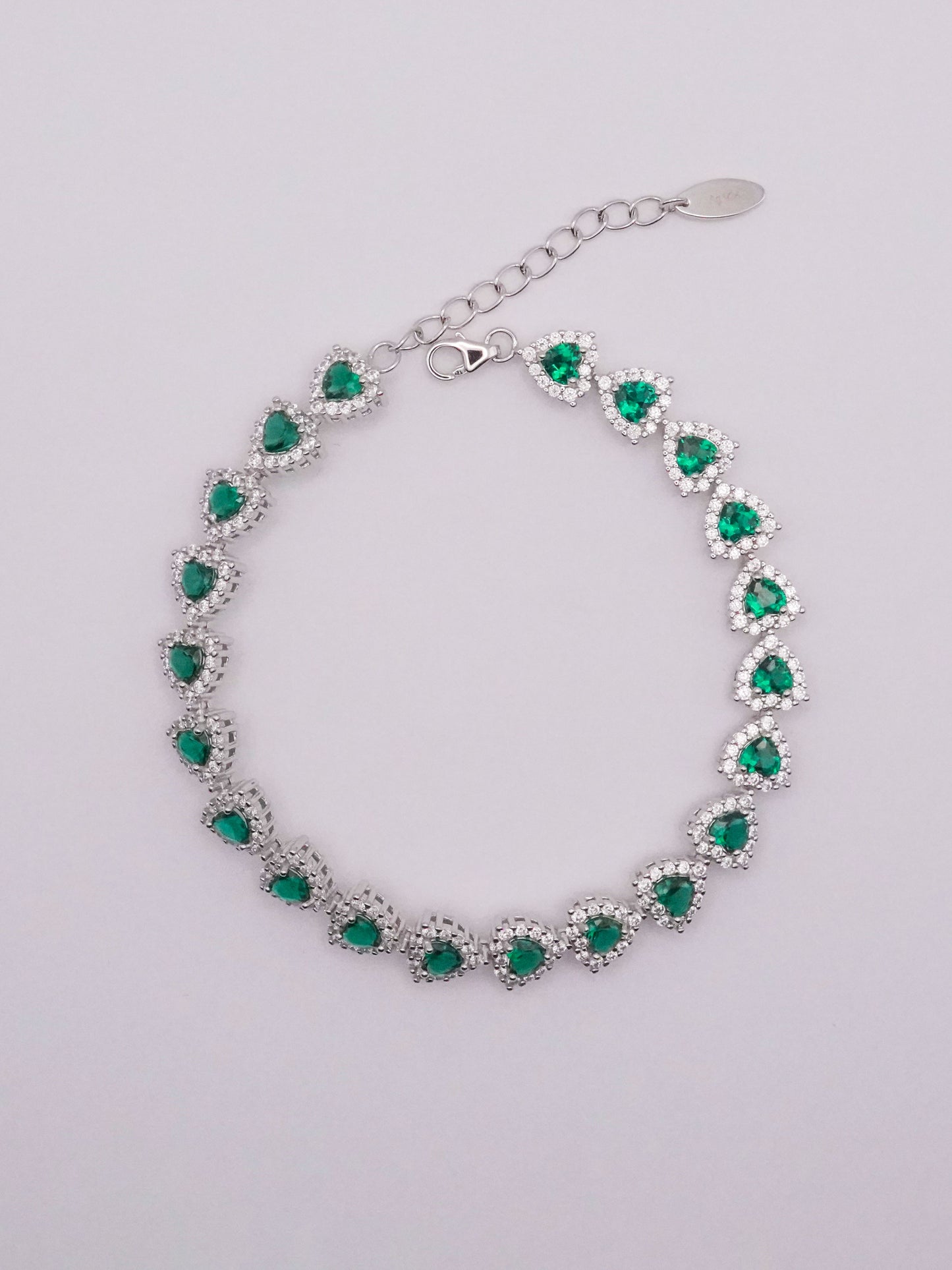 Angelic Hearts Tennis Bracelet