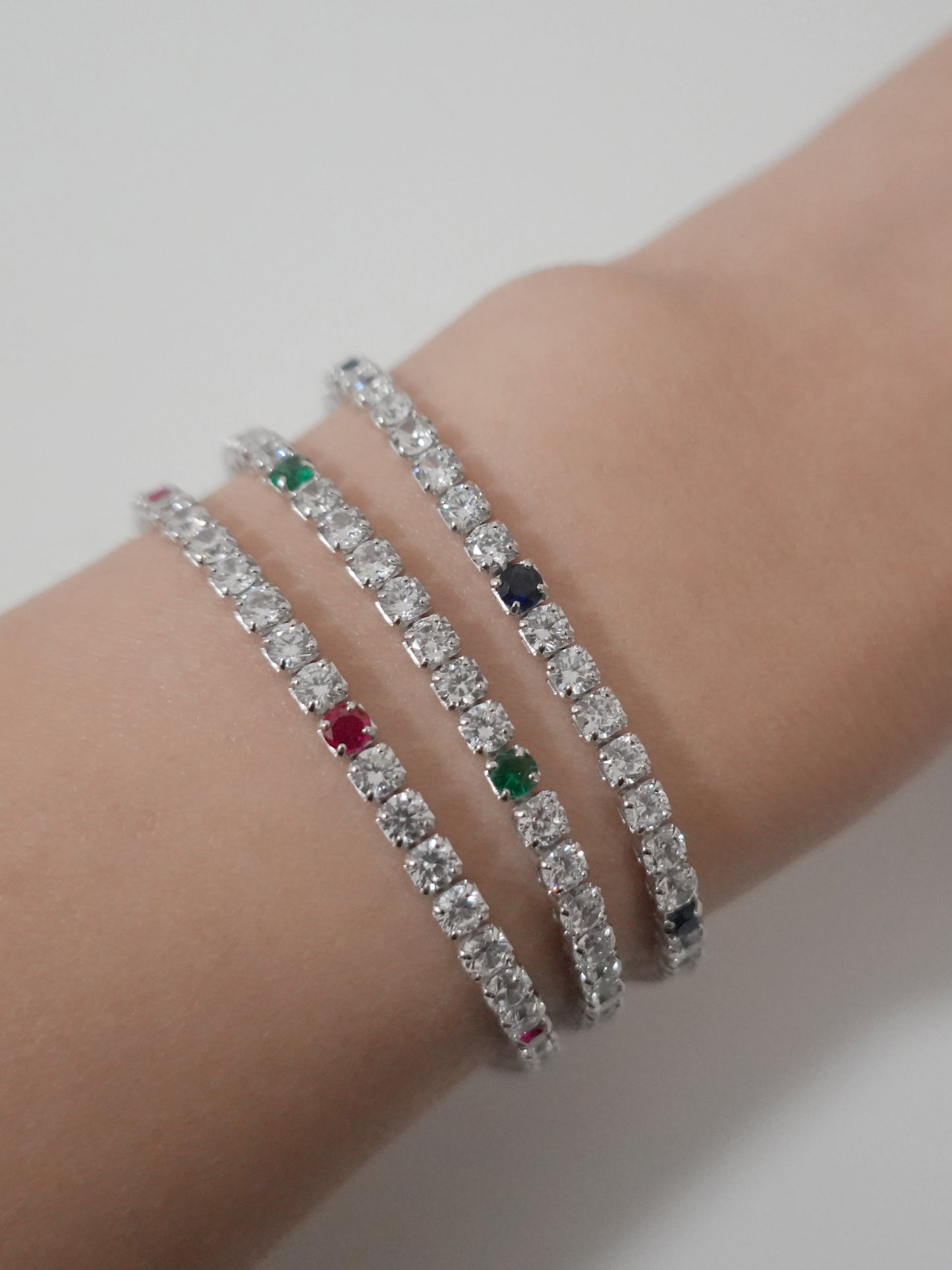 Bracciale Tennis 3mm Privilege indossato