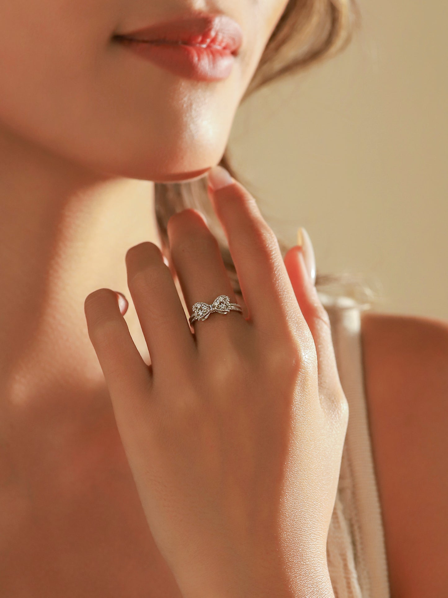 Silver Bow Ring