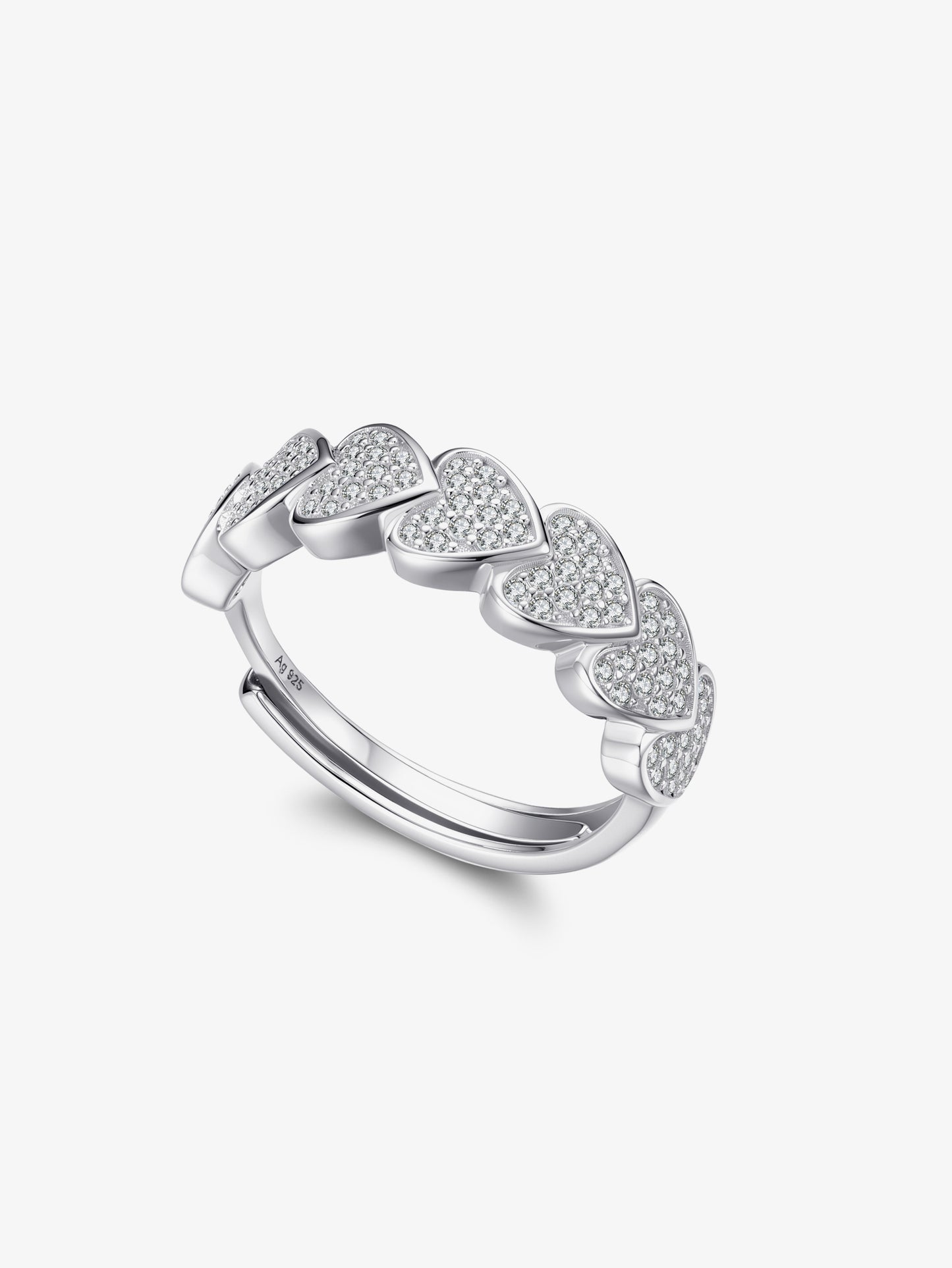 Anello Regolabile Cuori