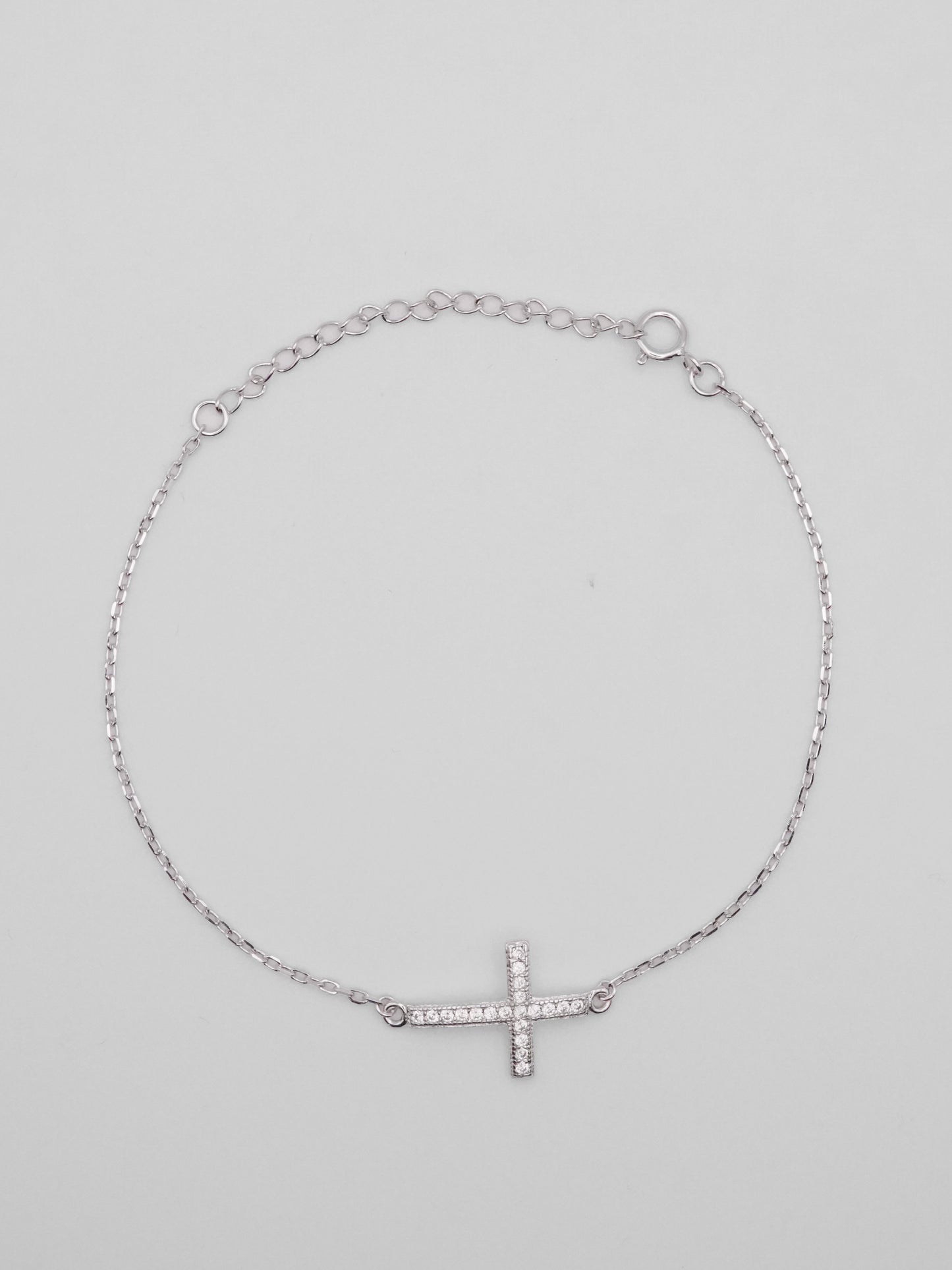 Silver Cross Bracelet