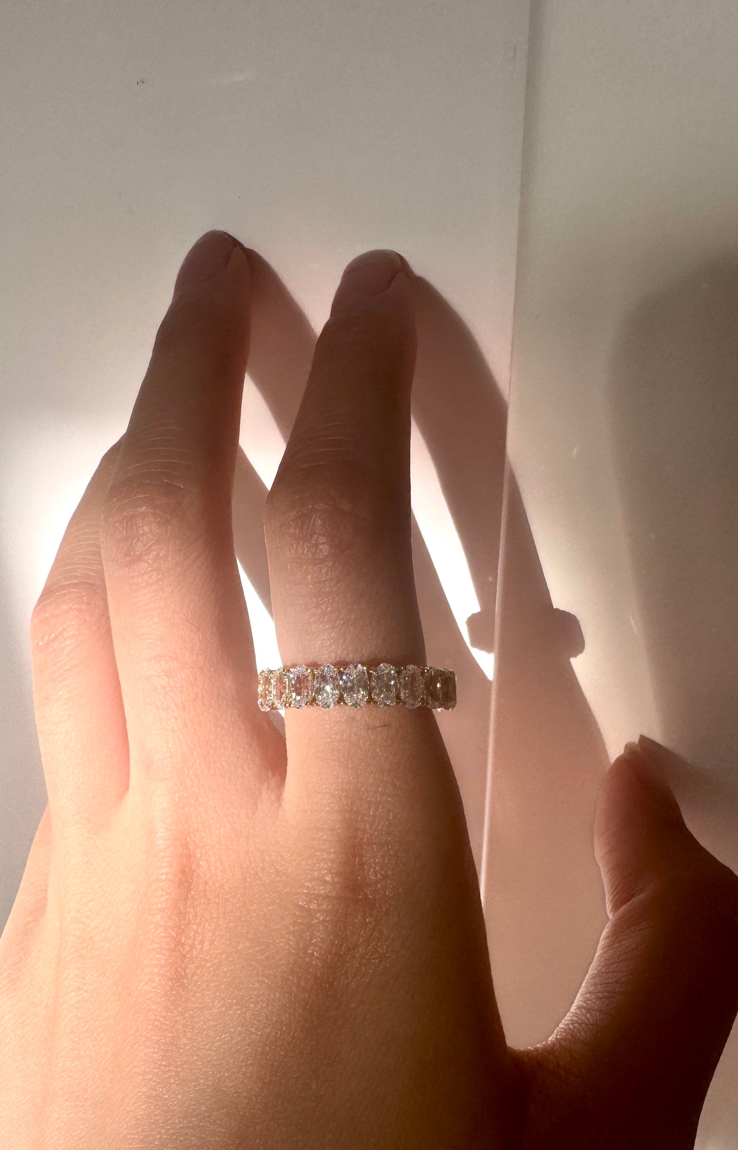 Anello Argento Eternity Oval