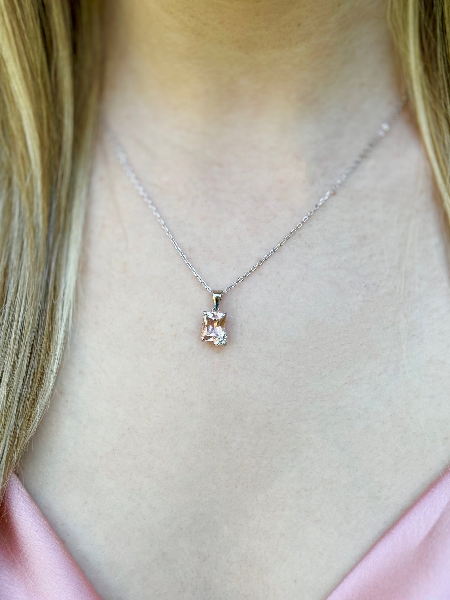 Collana Argento Morganite Ape