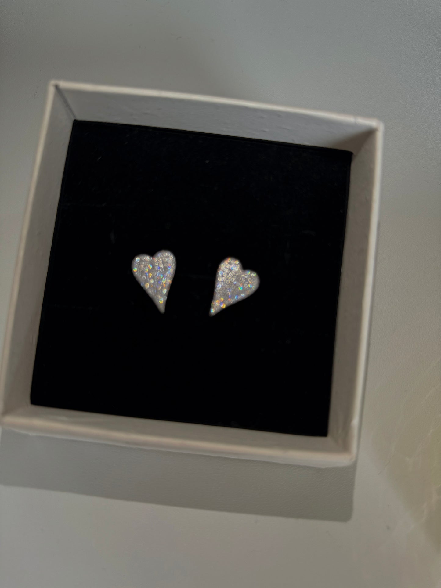 Orecchini Argento Cuore Pave