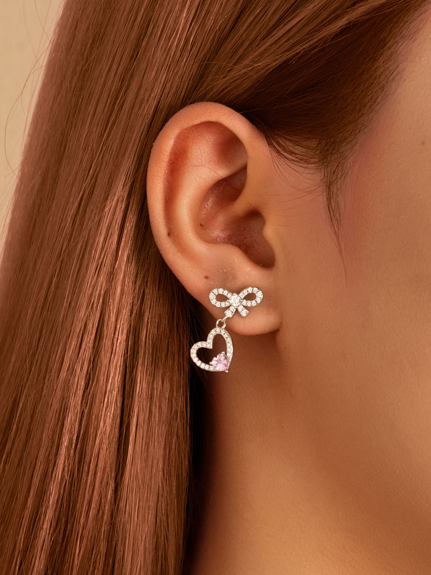 Orecchini Fiocco Cuore