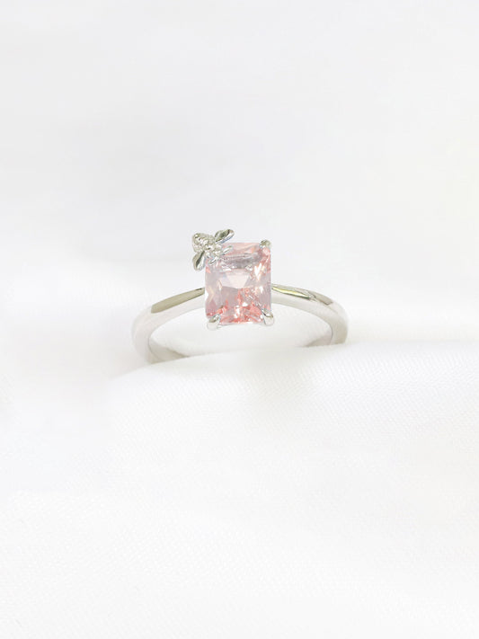 Anello Argento Morganite Ape