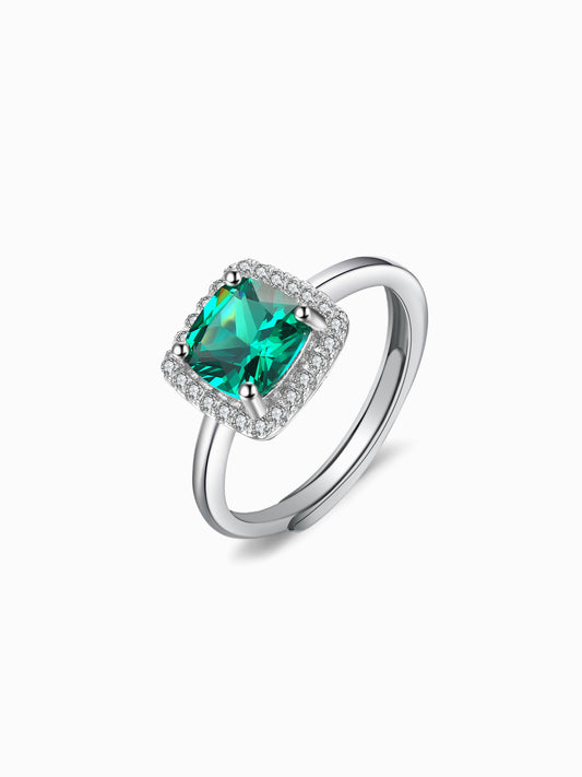 Anello Solitario Emerald