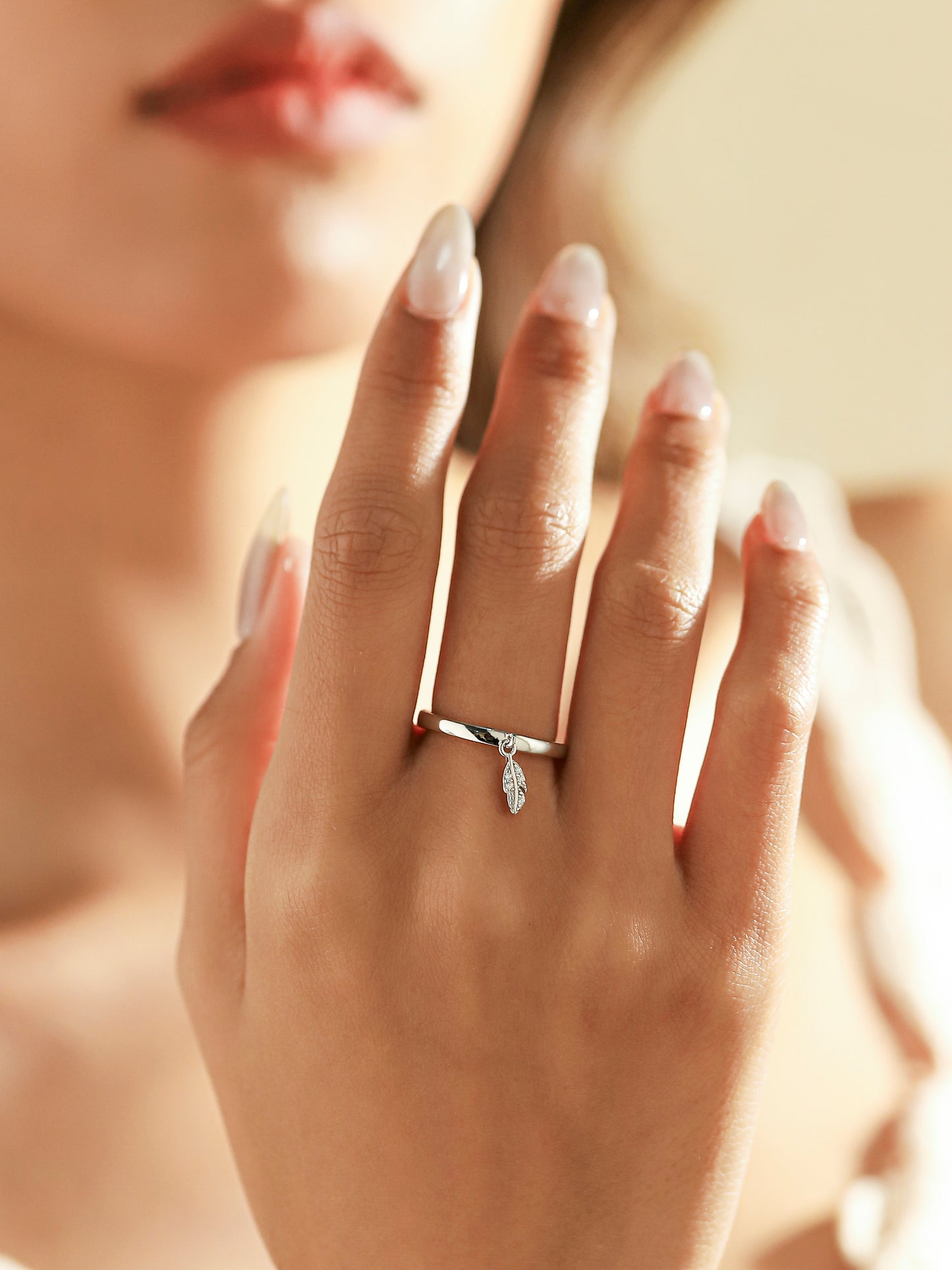 Anello Regolabile Piuma