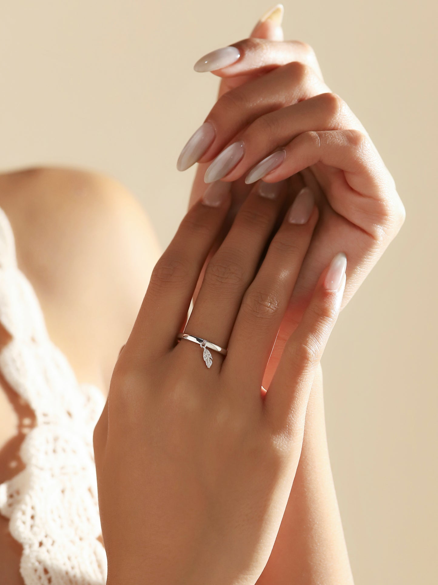 Anello Regolabile Piuma