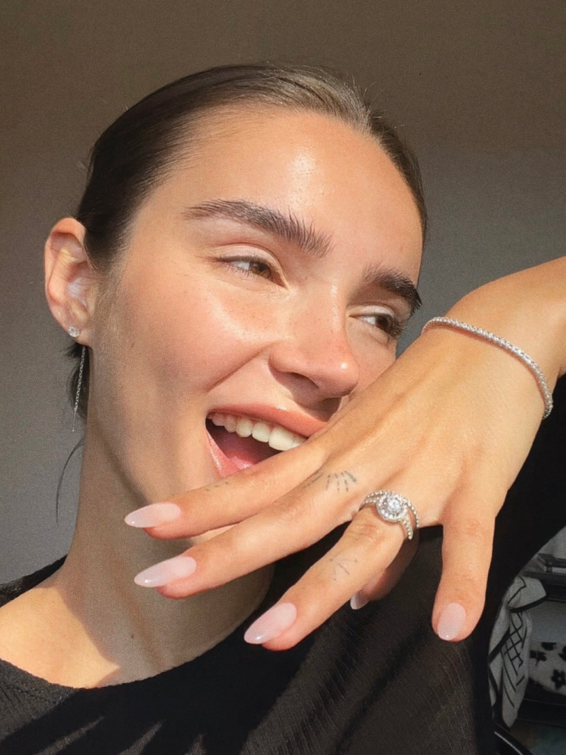 Shine Solitaire Adjustable Ring