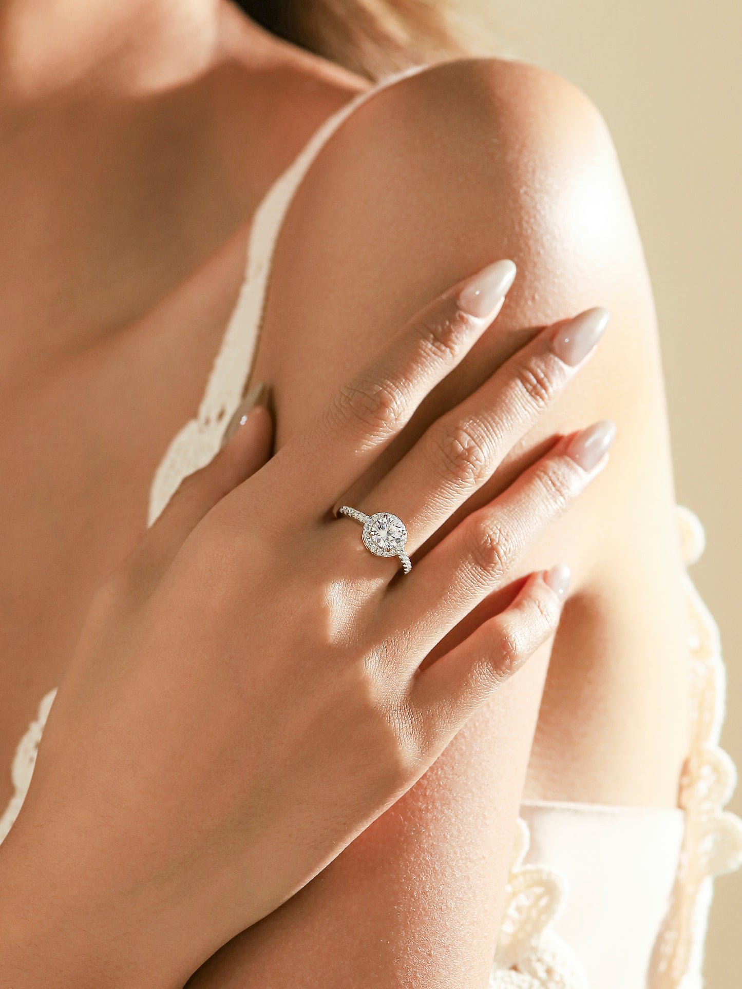 Shine Solitaire Adjustable Ring