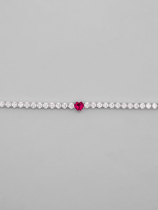 Tennis Bracelet Heart Center