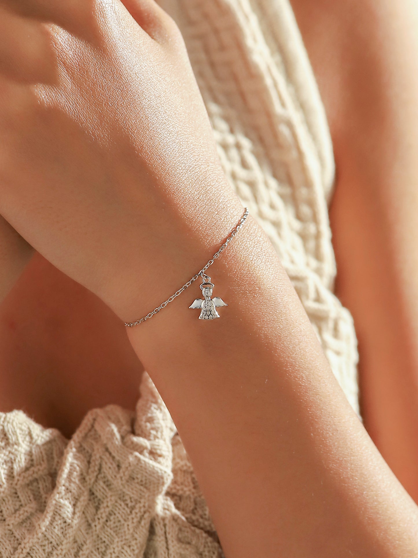 Silver Angel Bracelet