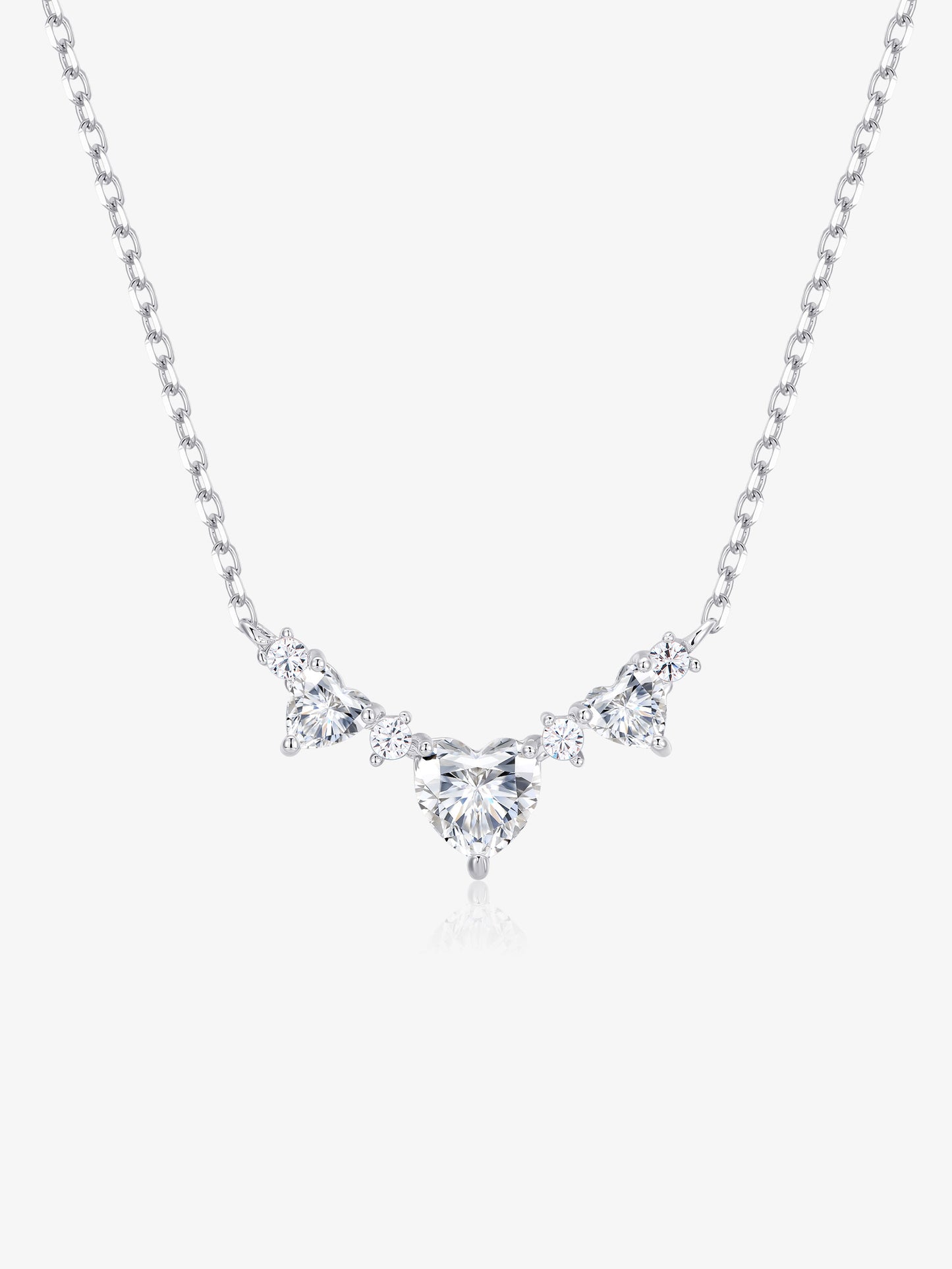 Collana Argento Cuori