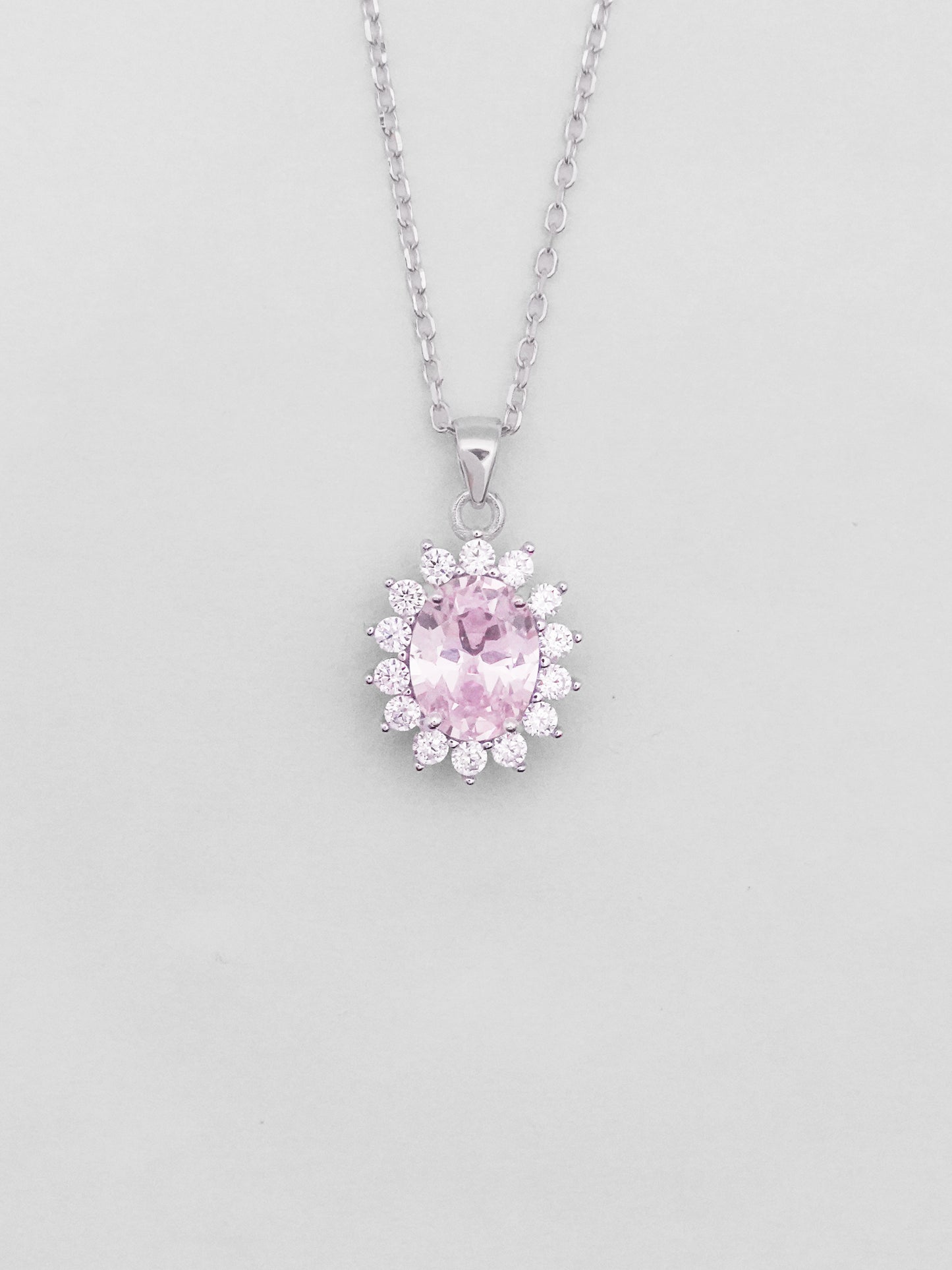 Collana Argento Fiore Kate - Rosa