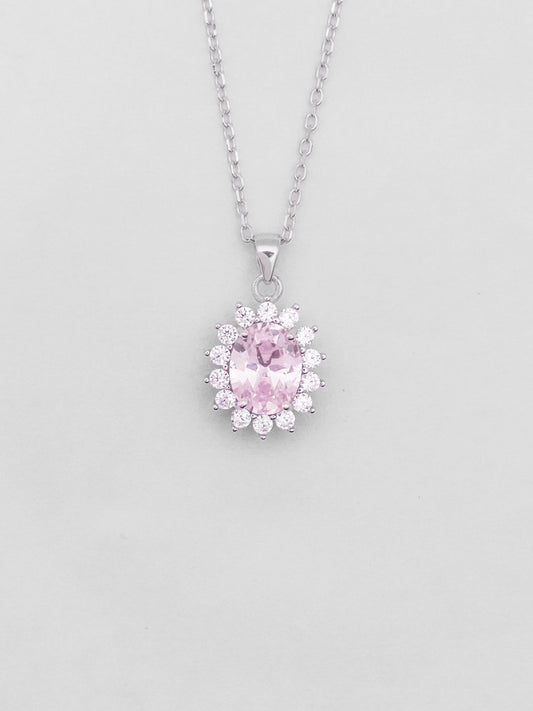 Collana Argento Fiore Kate - Rosa