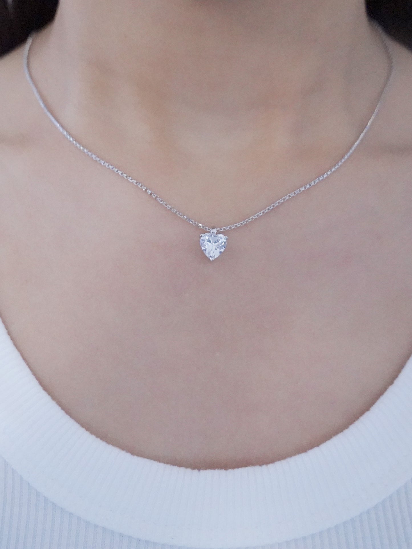 Silver Heart Light Necklace