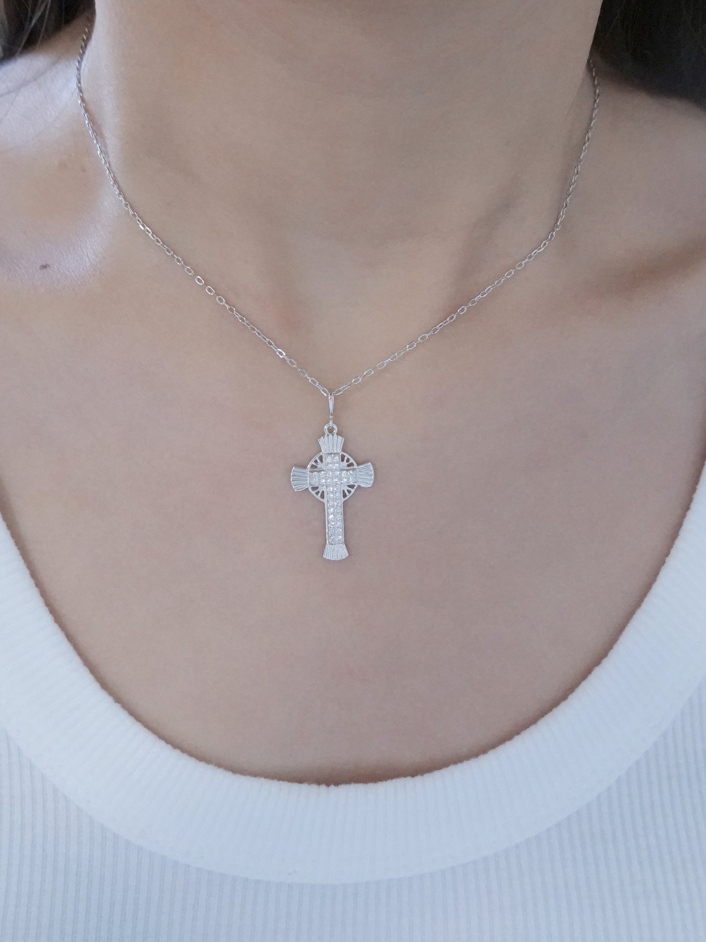 Collana Argento Croce Faith