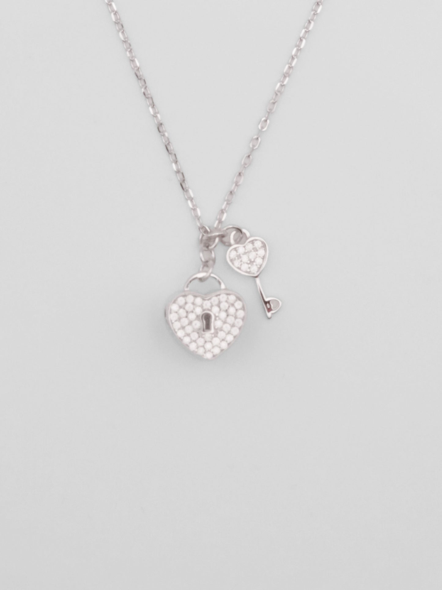 Collana Argento Cuore con Chiavi