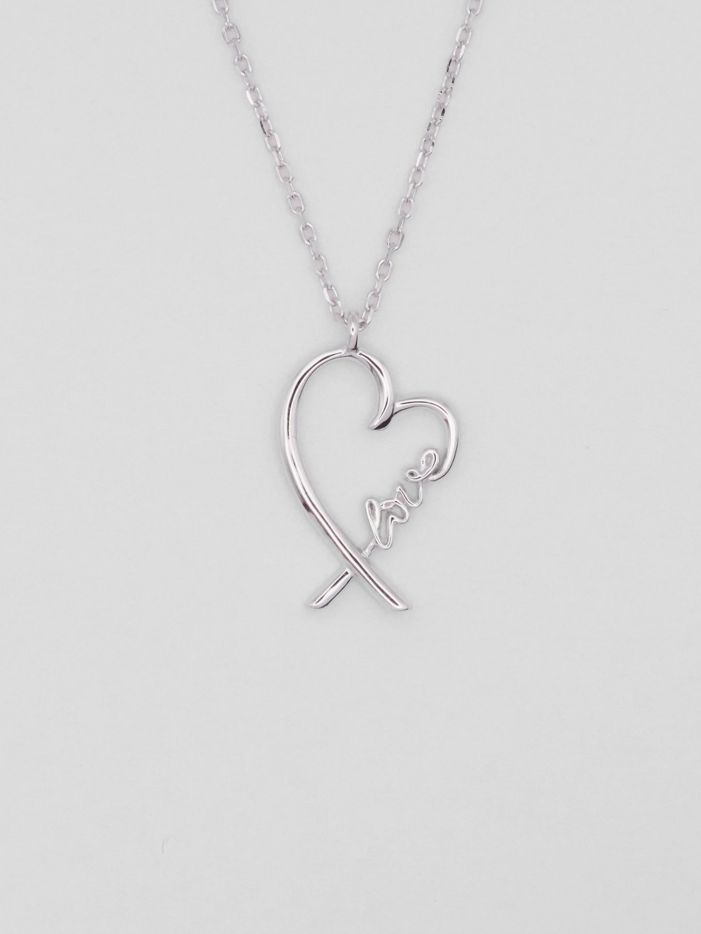 Collana Argento Cuore Love