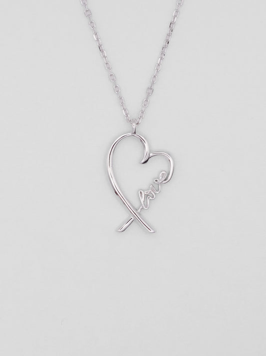 Collana Argento Cuore Love