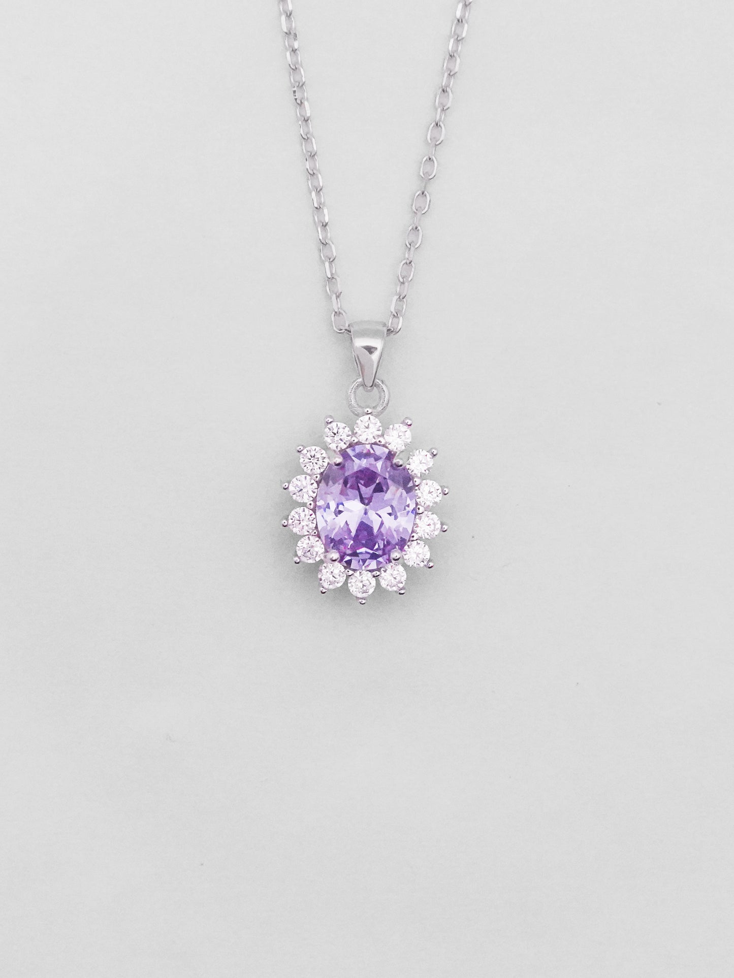 Collana Argento Fiore Kate - Lilla