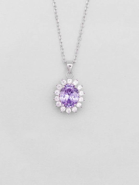 Collana Argento Fiore Kate - Lilla