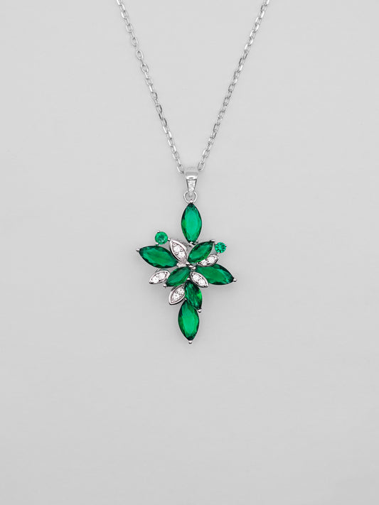 Collana Floreale Verde