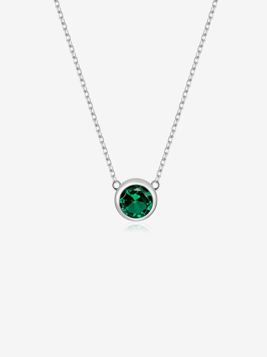 Collana Argento Punto Luce Elegance - Verde