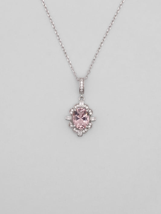 Collana Argento Punto Luce Morganite