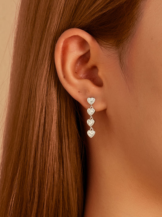 Heart Pendant Earrings