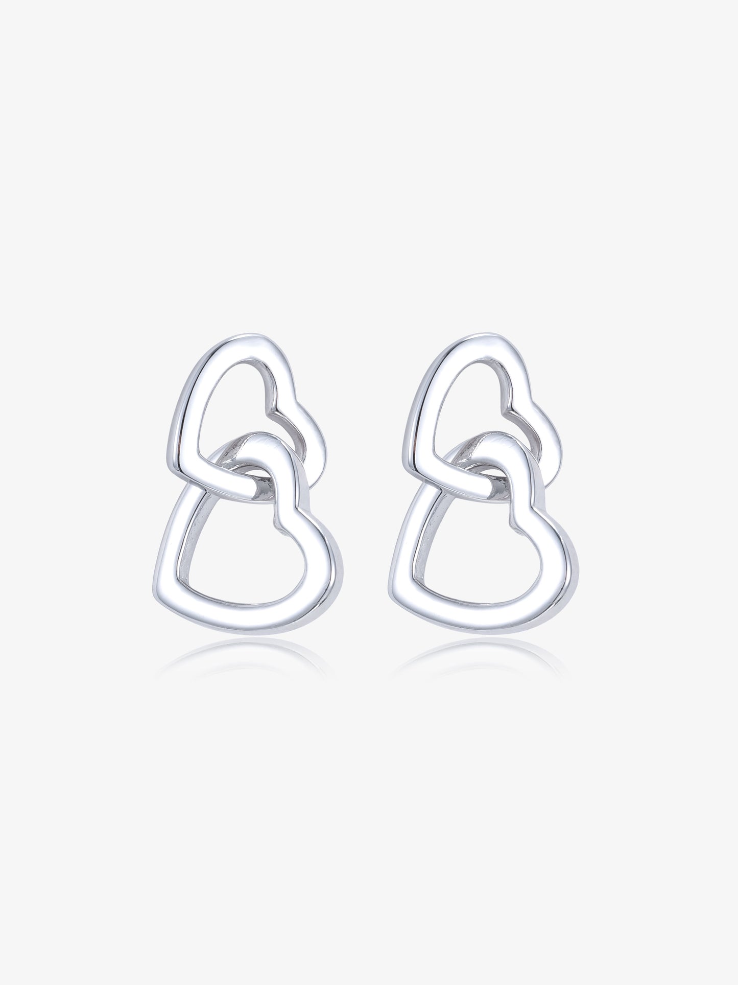 Intertwined Hearts Drop Earrings